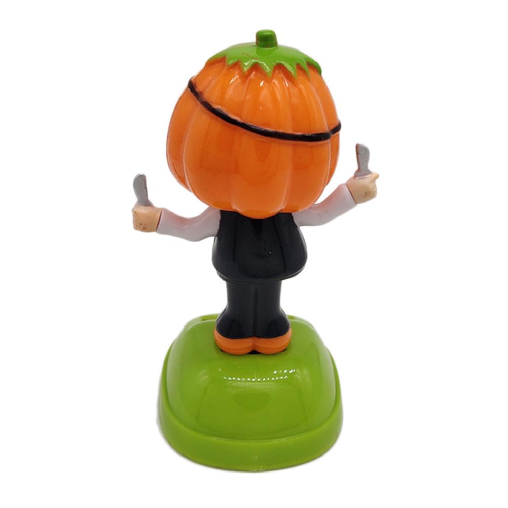 Halloweenowy Tańczący Dynia Zasilany Solarnie Dekoracja Samochodowa Samochodowa Auto Dekoracja Domowa