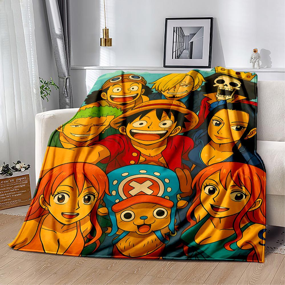 One Piece Adventure Flannel Blanket-Soft and Suitable for Sofas,Beds,Offices,Travel,All Seasons,Great Gift for Holidays and Birthdays.