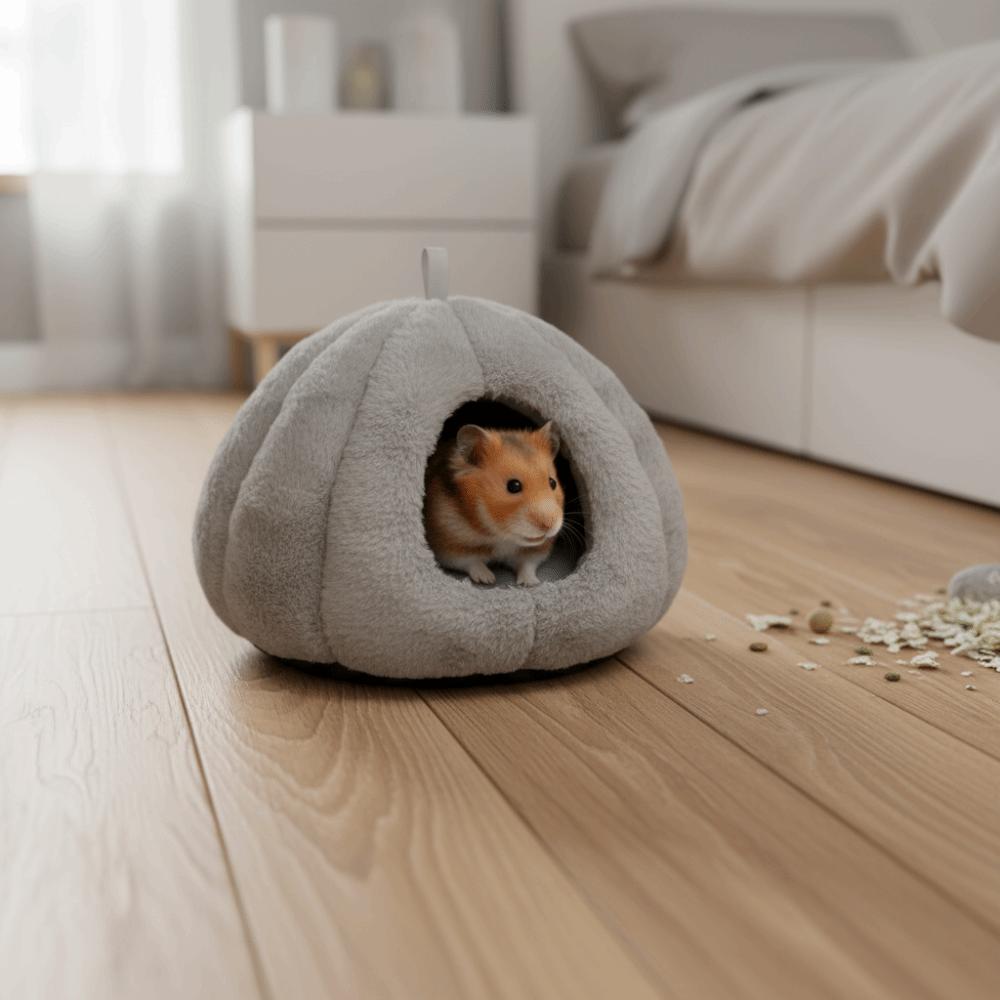 Ninho de Algodão de Inverno Espesso para Hamster Cama Quente para Rato Casa Ninho para Dormir de Coelho Sala de Estar