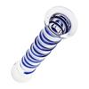 Glass Stick with Blue Spiral Body Massage Wand