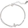 Double-layer butterfly bracelet women's simple temperament diamond-set cold wind bracelet niche design girlfriend jewelry