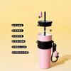 New Bingba Cup 111 Stainless Steel Thermos Cup High Value Women's Portable Straw Cup Large Capacity Car Coffee Cup