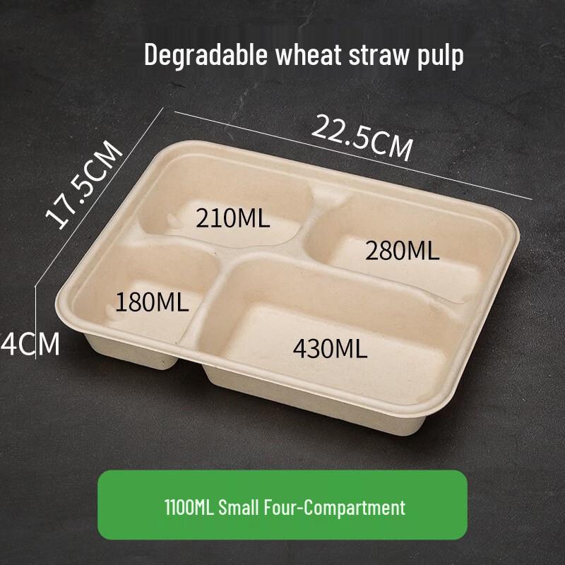 Jindinghui Sugarcane Pulp Disposable Takeaway Containers