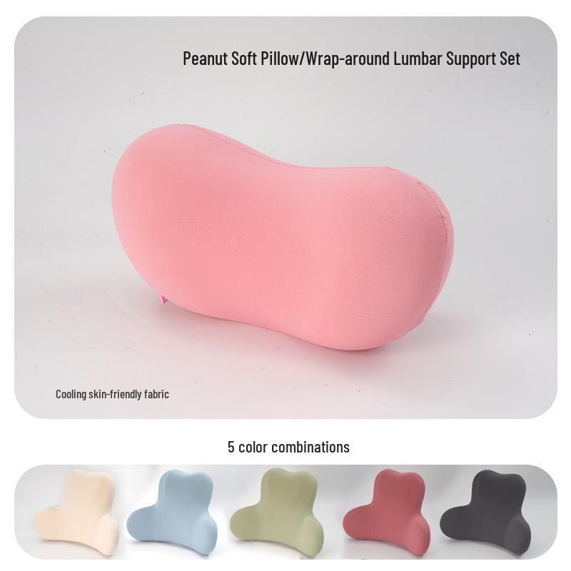 Ergonomic Multi-Angle Lumbar and Neck Support Pillow for Car
