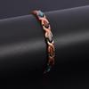 Zinc Alloy Magnetic Therapy Bracelet Women Men Geometric Waterdrop Design Vintage Copper Tone Jewelry Accessory