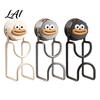 Strong Adhesive Free Hook for Tiles Suction Cup Washbasins No Punch Heavy Duty Vacuum Hanger Double Multiple Washbasins Cartoon Design Reusable Anti