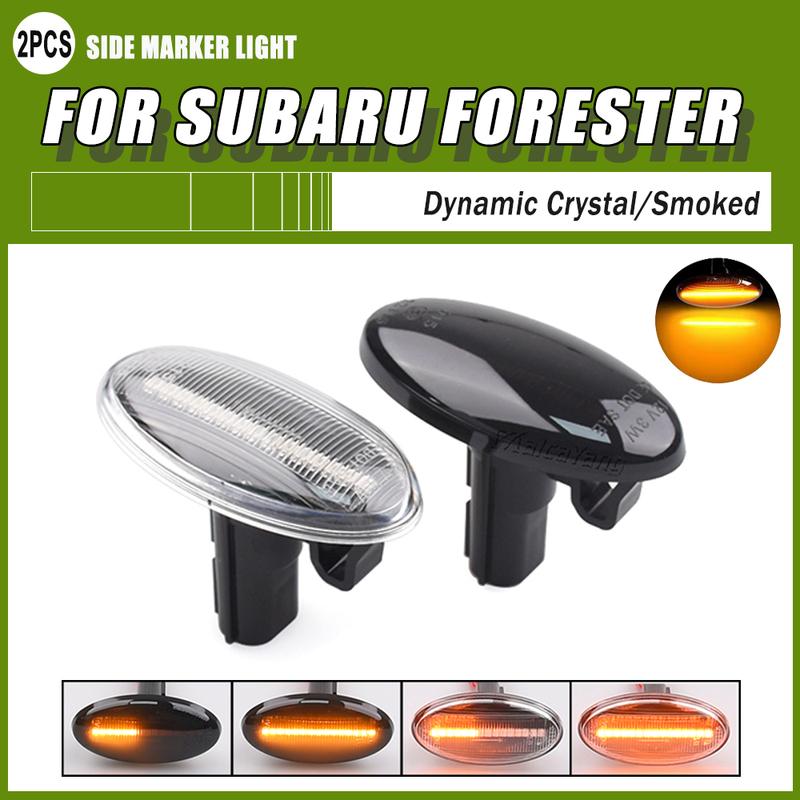 For Subaru Forester Impreza LED Dynamic Turn Signal Light Lamp Side Marker Lights 2008- XV/Crosstrek 2012-2017 Impreza / WRX