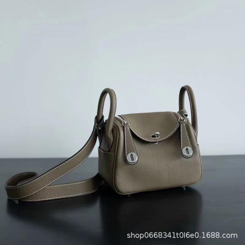 

Роскошная мини-сумка Lindy из натуральной коровьей кожи «Доктор» - женская сумка-мессенджер через плечо 19cm