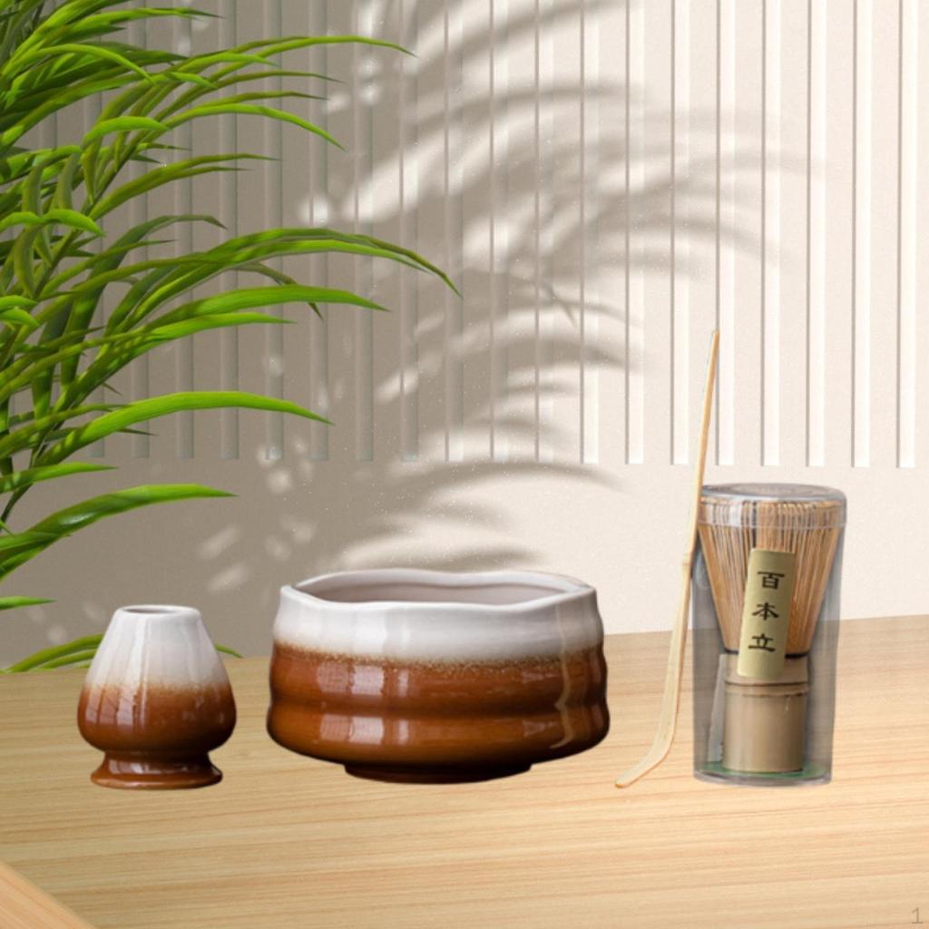 Matcha Whisk Set Ceremony Accessory Ceramic Kit Japanese Holiday