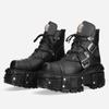 Fashion Brand Fashion Women's Platform Couple Ankle Boots men Retro Punk Style High Heels Metal Decoration Design Y2k Gothic Shoes