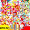 Kindergarten Creative DIY Colorful Resin Button Kit for Kids