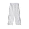 Simple Versatile Loose Straight Stripe Retro Sports Casual Pants Women Pants White T11W435802FWT