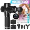 24V LCD Body Muscle Massage Gun Deep Tissue Massager Adjustable Exercising Muscle Pain Relief Body Shaping Therapy Gun