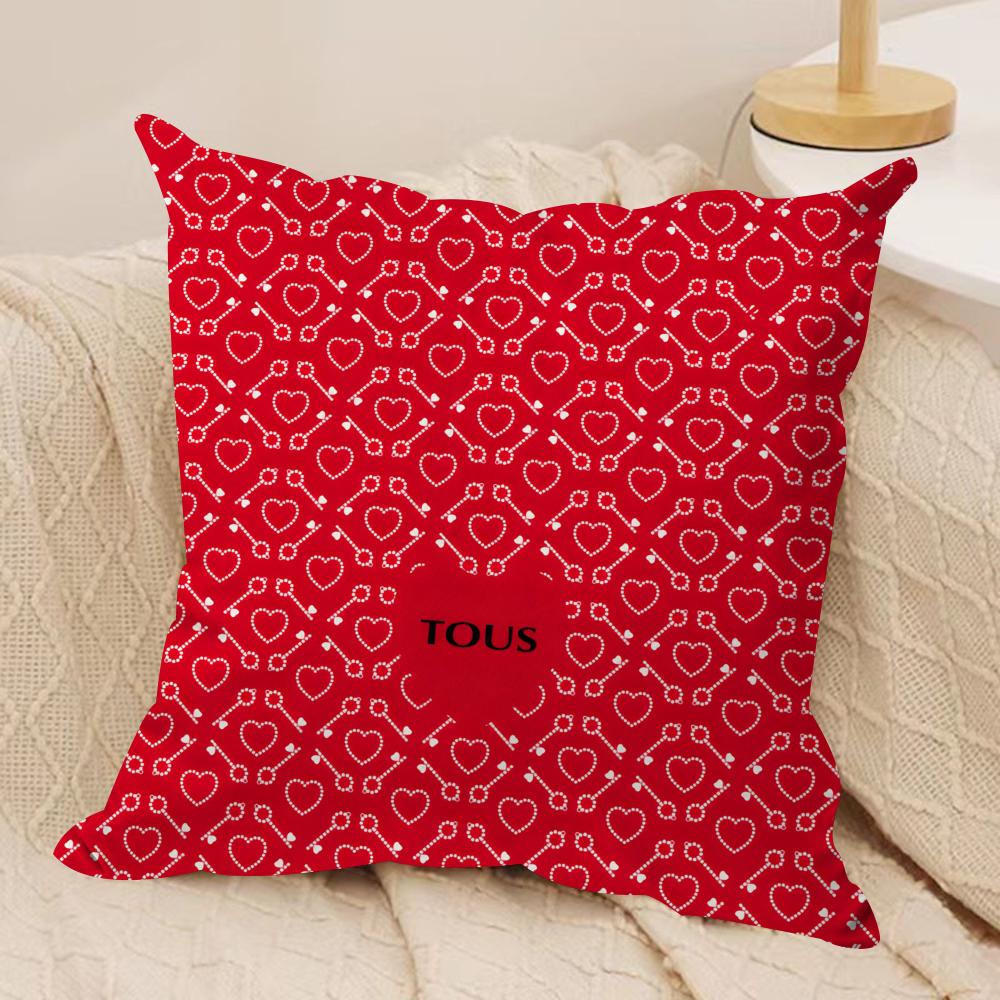 Fashion TTTousLuxury Cushion Cover Silky Short Plush Invisible Zipper Dustproof Sofa Pillow Case For Home Decor