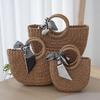 Mori Style French Woven Straw Tote – Versatile Summer Beach Handbag