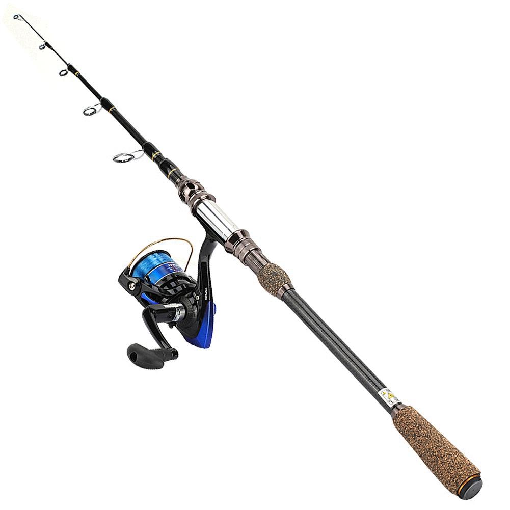 Sea Fishing Rod Short Section Carbon Fiber Stretchable Fishing Pole Lure Accessories 1.8m