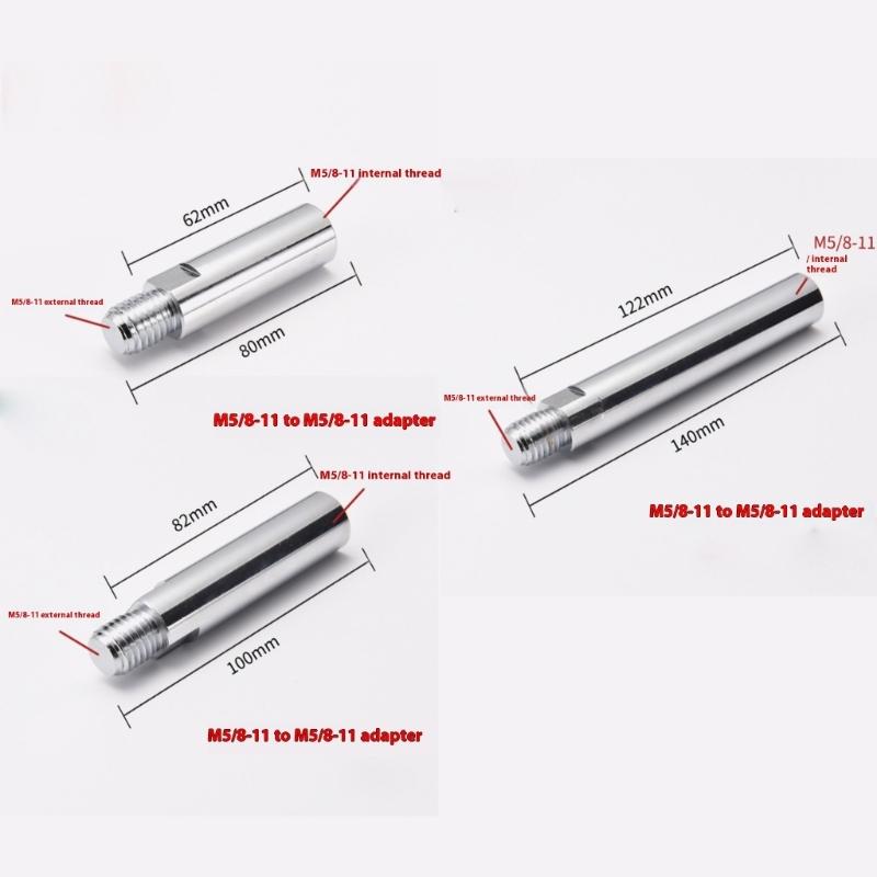 Universal 5/8-11 Thread Adapter Kit 3Extended Rod Shaft Adjustable Spanner Wrench for Angles Grinders in Narrow Work Area