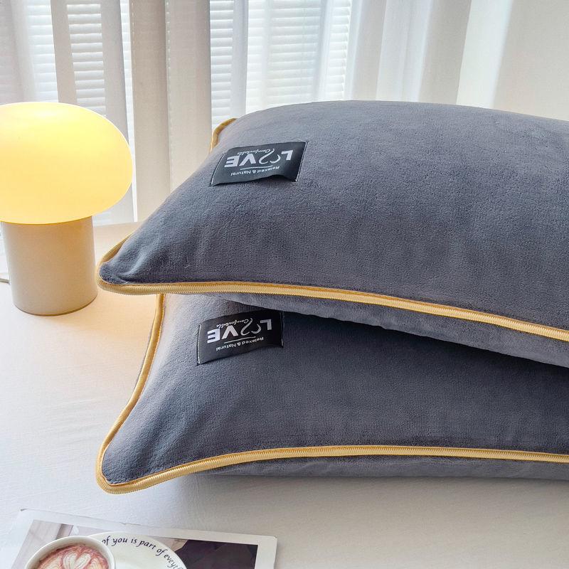 

2 шт. плюшевая наволочка с принтом 48*74 см, прямоугольная наволочка для сна, зимняя теплая мягкая фланелевая наволочка, домашний декор 2PC 48x74cm