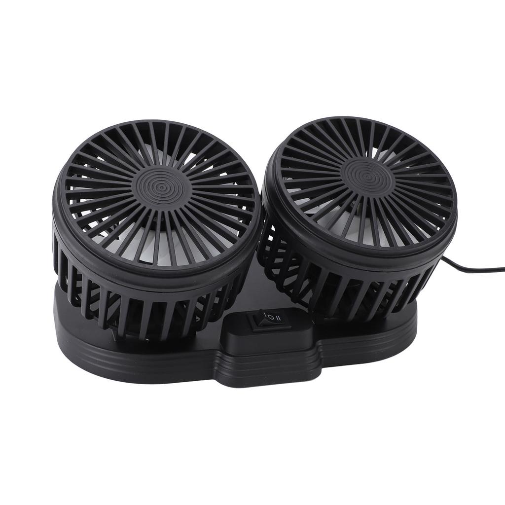 Car Dual Hd   Circulator Fan USB Powered Dashboard Cooling   Circulator Fan Electric Car Cooler Fan