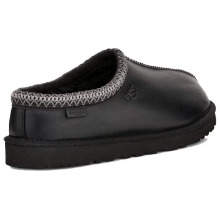 UGG Tasman Leather Regenerate Slipper Black Men Sneakers 1163890-BLK
