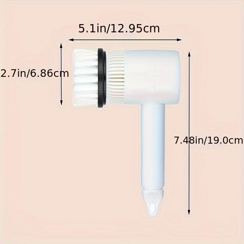 1 Set Of Electric Cleaning Brushes With 4 Replacement Brush Heads, Rechargeable Handheld Wireless Cleaning Brush Suitable