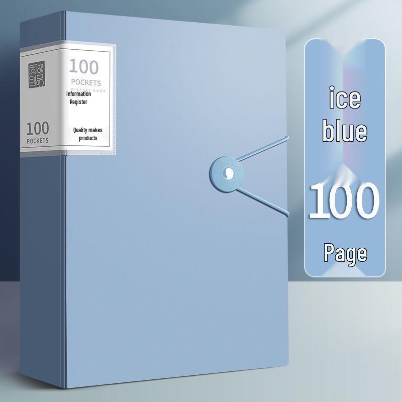 A4 Transparent Insert Pocket File for Office and Medical Record Organization