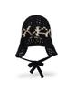 Bajal Va Digital Logo Punching Bonnet Hat Black