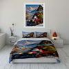 Santa driving classic car. Bedding sets Duvet cover sets Duvet covers Pillowcases(1 * Duvet Cover 2 * Pillowcases without duvet insert)
