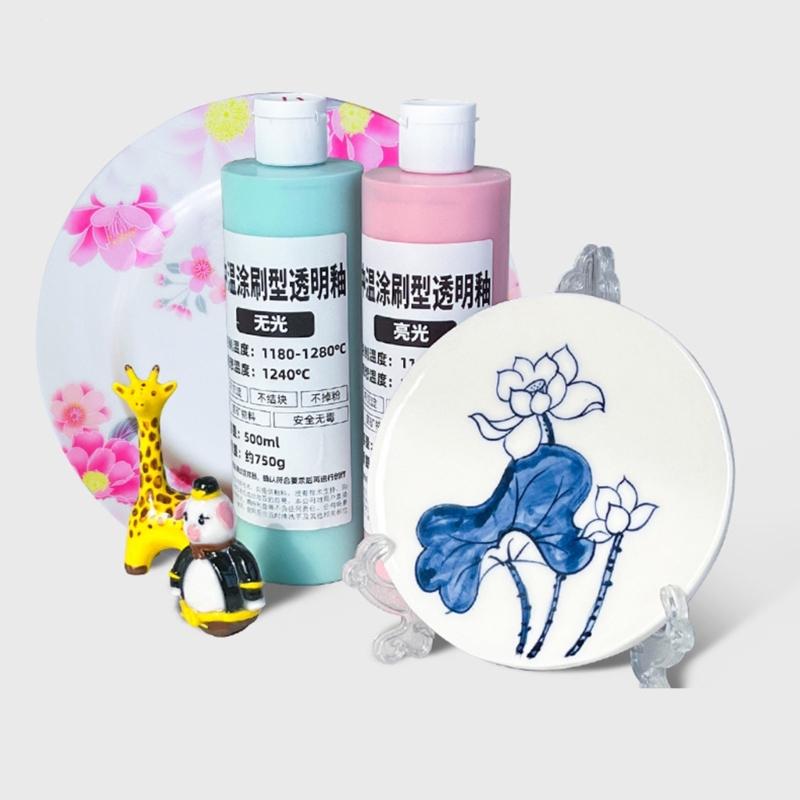 500ml/16.9oz Air Dry Clay Glaze Sealant Water Resistant Clay Finish Ceramic Clay Sealant for Pottery and Ceramic Glazing