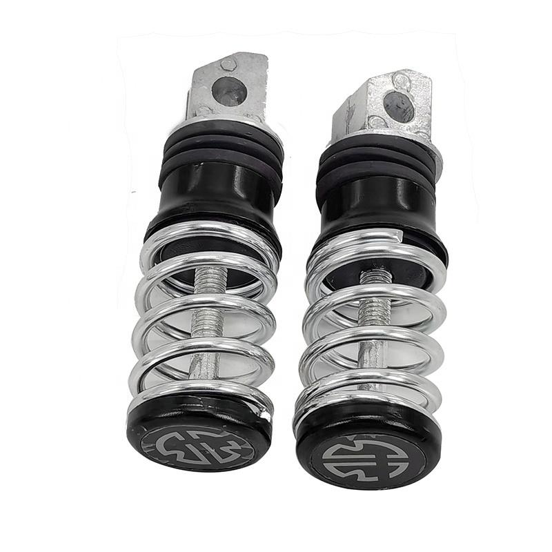 Motorcycle Electric Scooter Spring Pedal Universal Foot Peg For Yamaha Suzuki Honda Kawasaki Harley Citycoco Steel Footrests