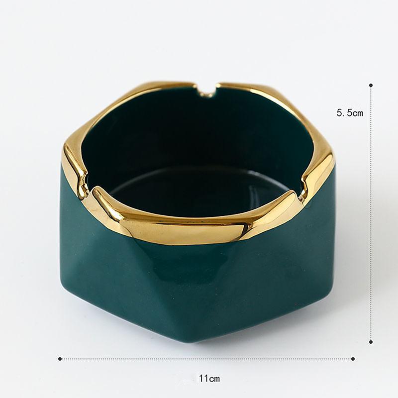 European Ceramic Ashtray Accessories Home Living Room Coffee Table Furnishing Ornaments Hotel Club KTV Desk Decoration Items