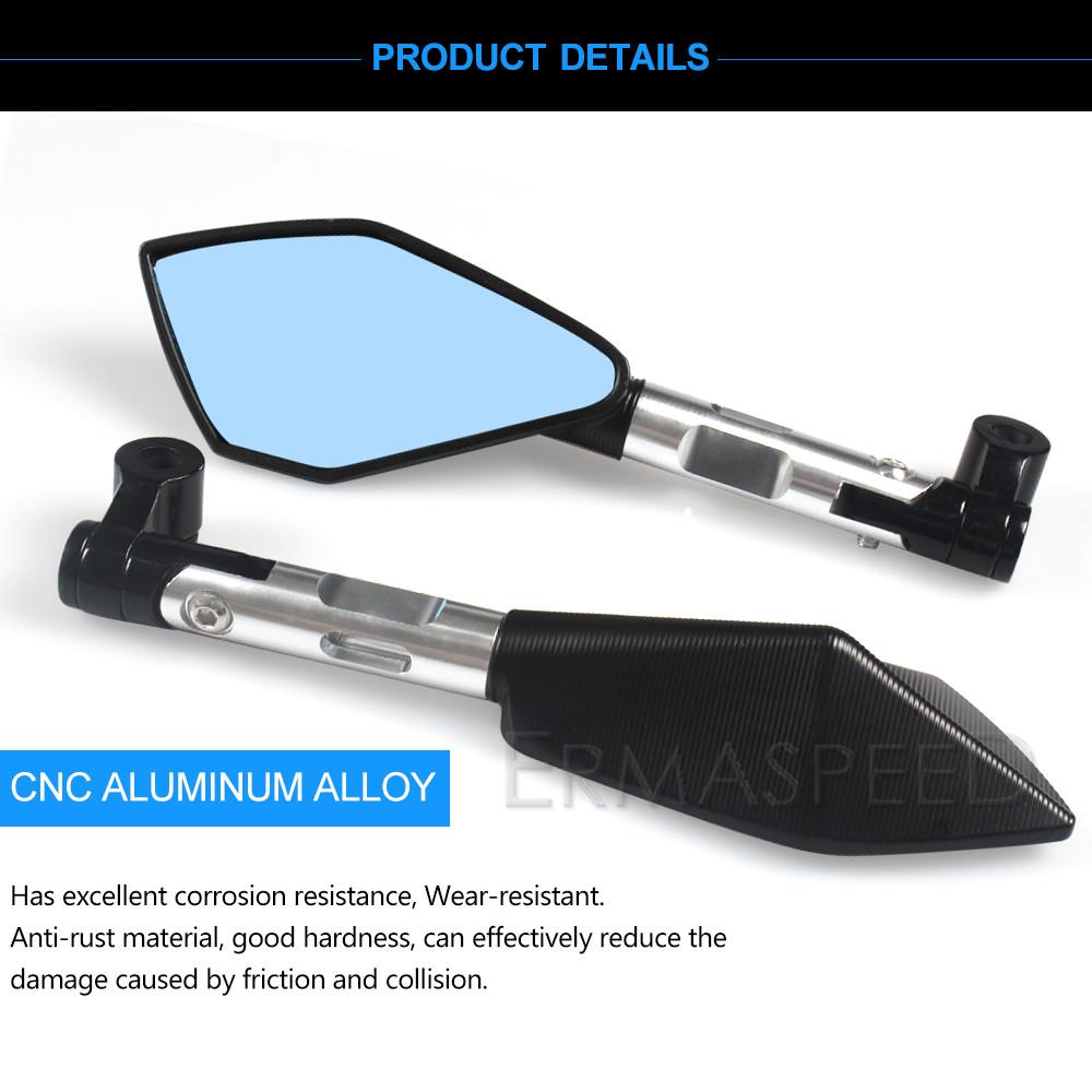 Motocyklové zpětné zrcátko CNC hliníkové oranžové 8mm 10mm boční zrcátka pro motocyklové terénní skútry motocykly