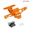 Motorcycle Rear License Plate Mount Holder Turn Signal Lights For Kawasaki Z750 Z800 Honda Yamaha MT07 MT09 MT10 R1 Accessores