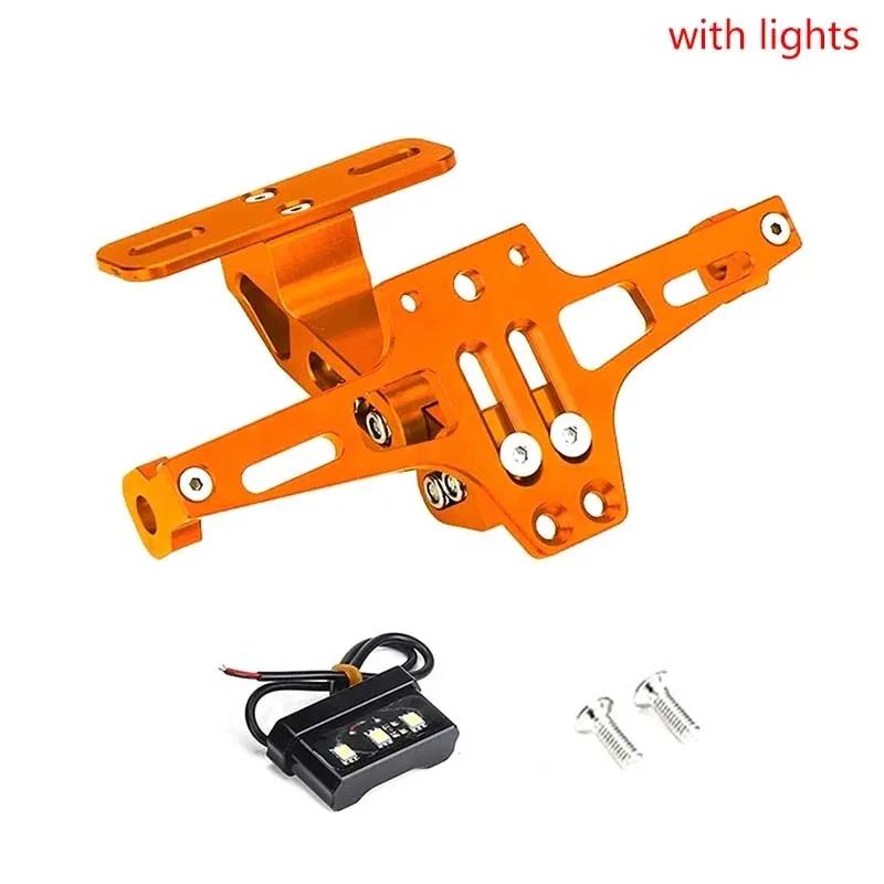 Motorcycle Rear License Plate Mount Holder Turn Signal Lights For Kawasaki Z750 Z800 Honda Yamaha MT07 MT09 MT10 R1 Accessores