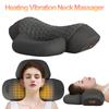 Massageador elétrico Travesseiro cervical Compressa quente Massagem vibratória Tração do pescoço Relaxar Dormir Travesseiro de espuma de memória Suporte para coluna