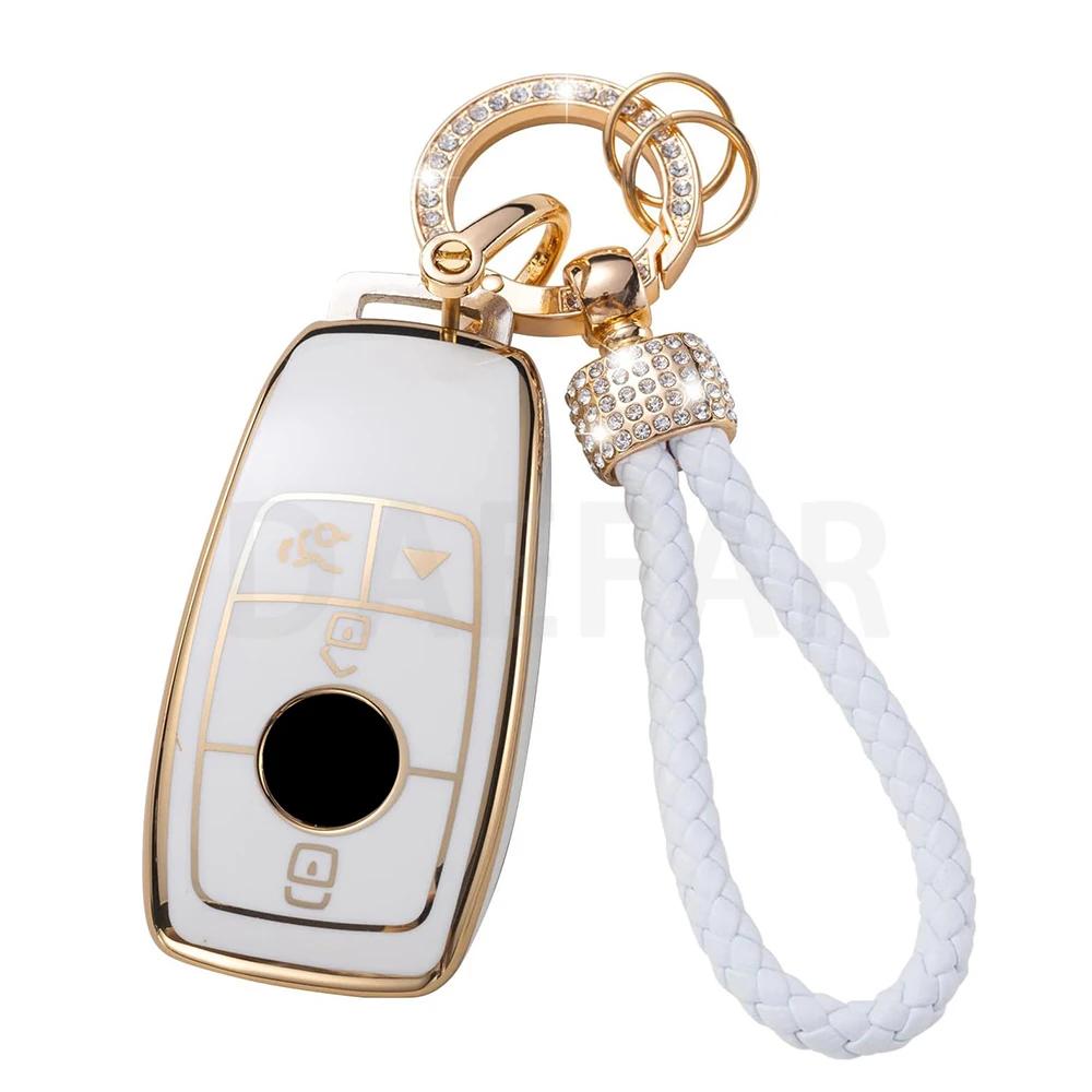 For Mercedes Benz A C E S G Class GLC CLE CLA W177 W205 W213 W222 X167 AMG TPU Car Remote Key Case Cover Shell Accessories