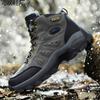 Autumn and Winter High-top Outdoor Shoes Warm Hiking Shoes Cotton Shoes Couple Hiking Shoes