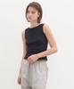 POSZER Boat Neck Rib Sleeveless (Navy)