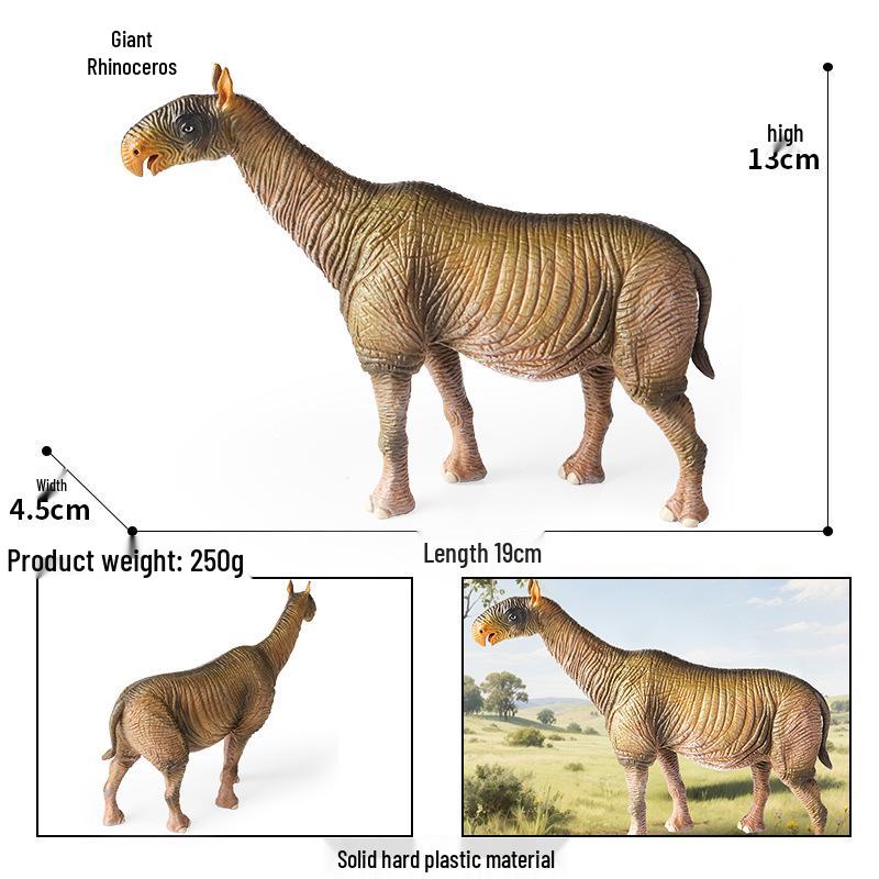Animal Model Simulation Toy: Woolly Rhinoceros, Dunkleosteus, Deinotherium, Mammoth, Smilodon, Thunder Bird