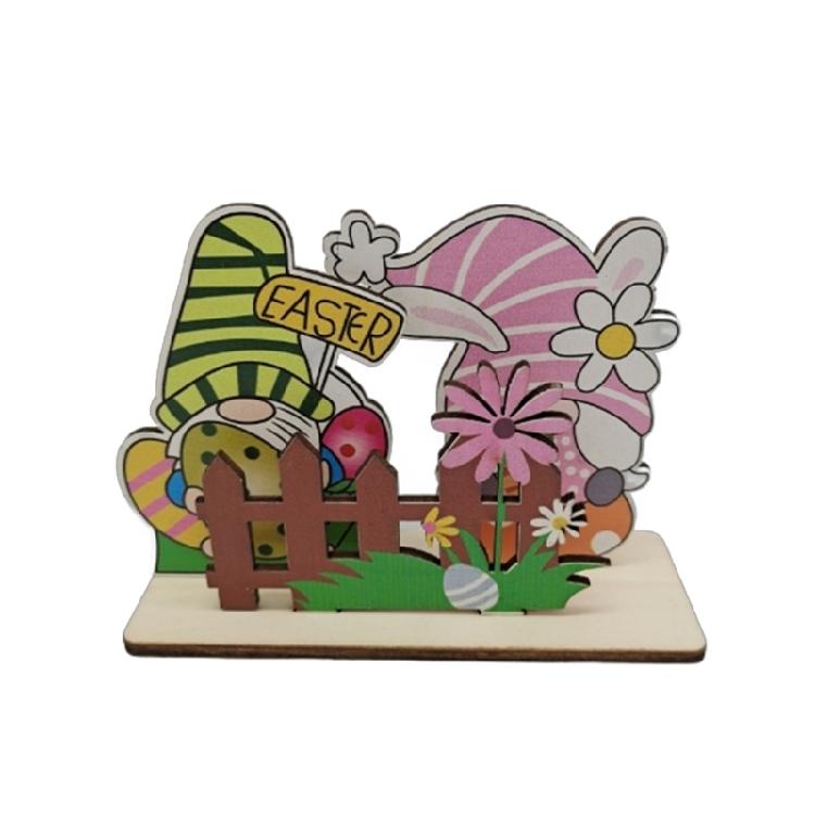 Artistic Wood Spring Rabbit Figure Rabbit Figurine For Enthusiasts Of All Ages And Space Spring Themed Sculpture