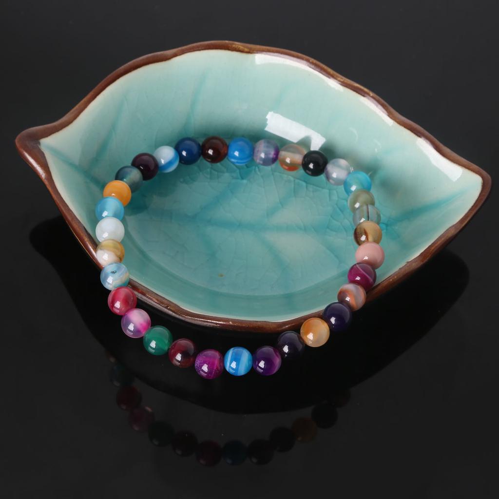 Bracciale Elastico In Pietra Naturale 6 Mm – Gioiello Yoga Unisex, Regalo Benessere