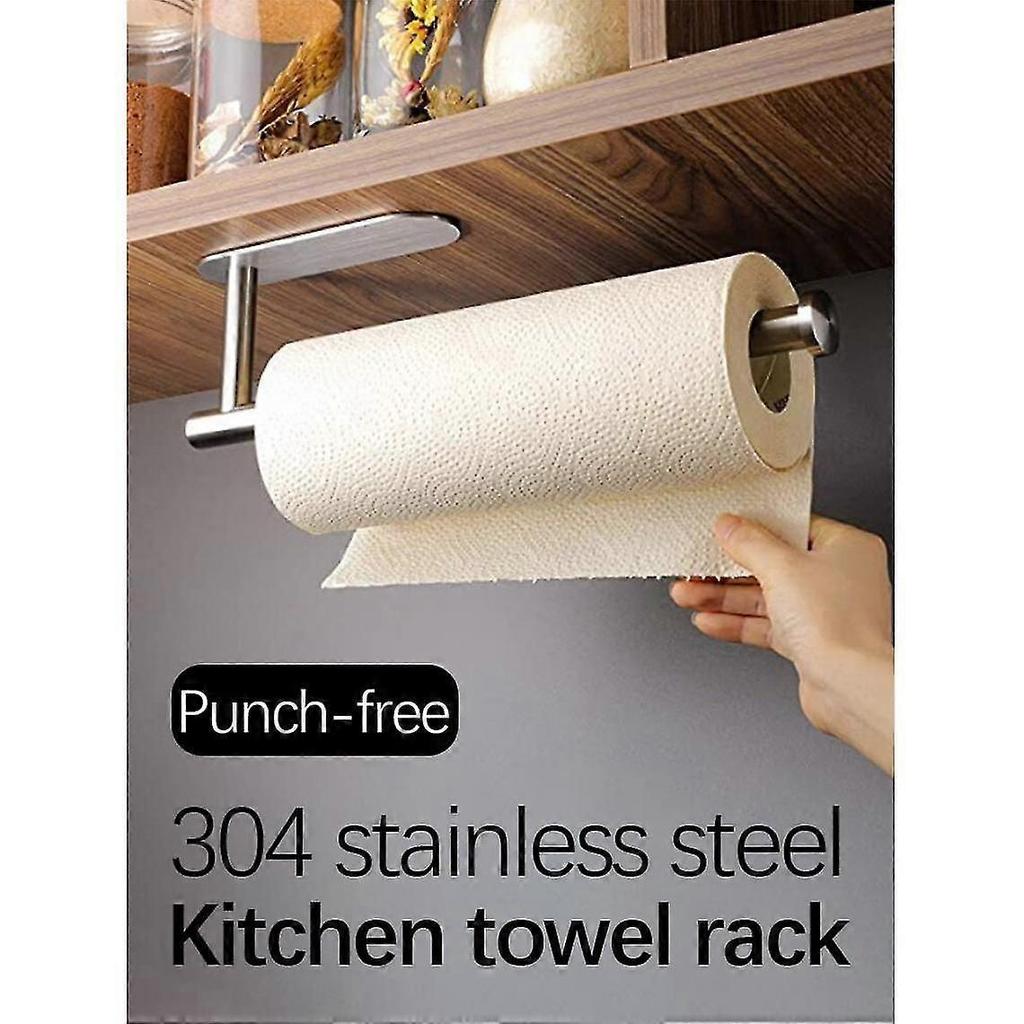 Toilet Paper Holder Stainless Steel Bathroom Accessories Kitchen Roll Paper Holder Paper Holder | Document Holder (silver)