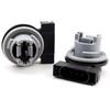 Matirron 2pcs Gray ABS Clip On DC Car Turn Signal Socket OEM# 68060366AA