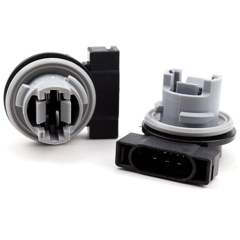 Matirron 2pcs Gray ABS Clip On DC Car Turn Signal Socket OEM# 68060366AA
