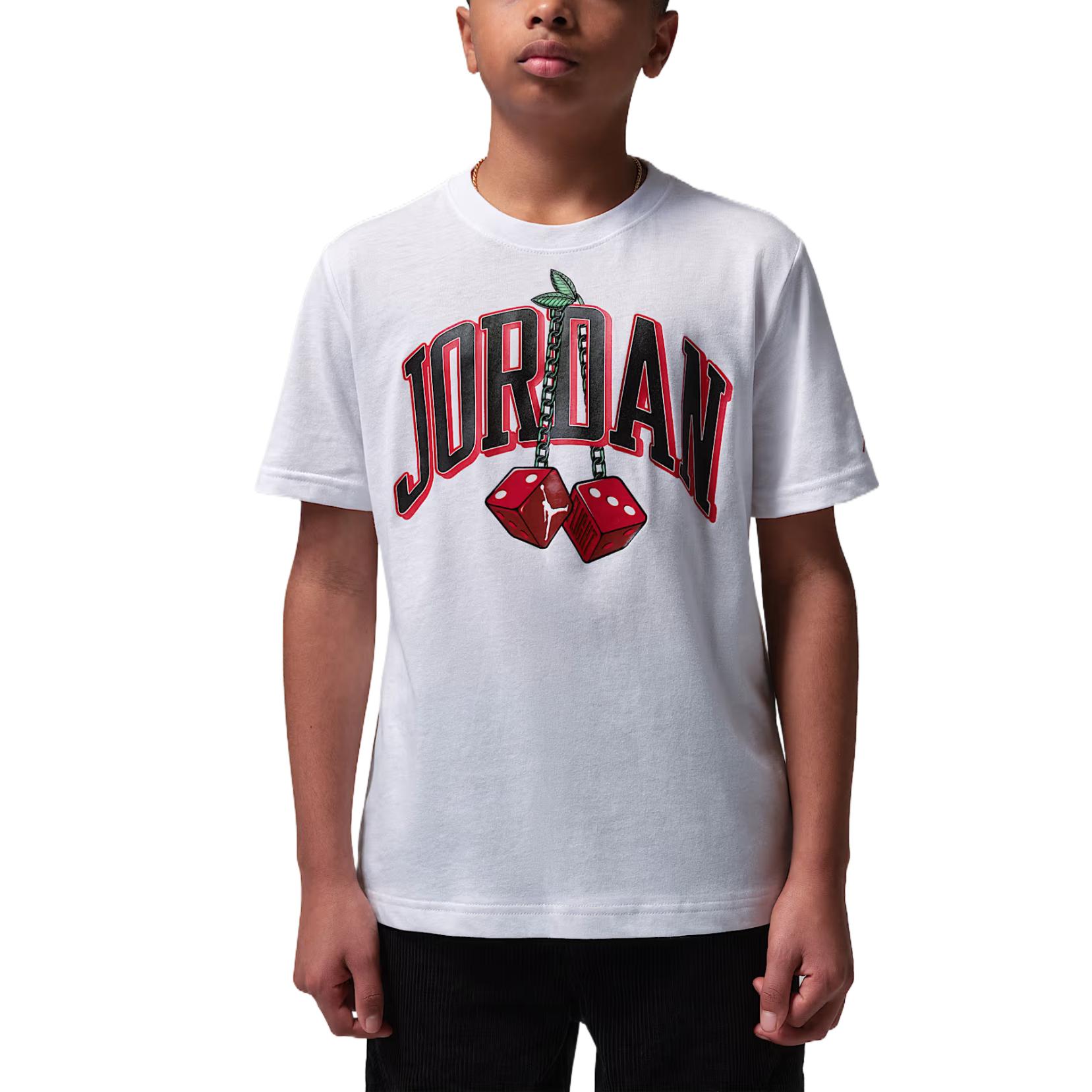 Jordan T-Shirt Ss26 Short Sleeve Crew Neck Solid Color Kids tops IR8336-100 M