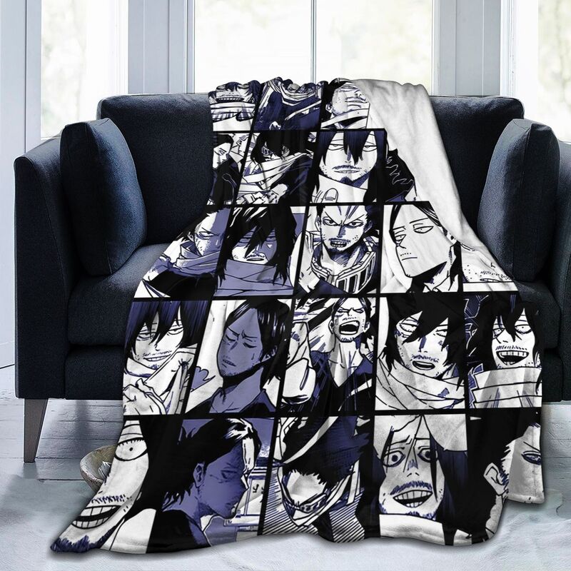 My Hero Academia Collage Anime Flannel Fleece Blanket Lightweight Blanket Soft Warm Cozy Fuzzy Throw Blanket for Bed Sofa Travel
