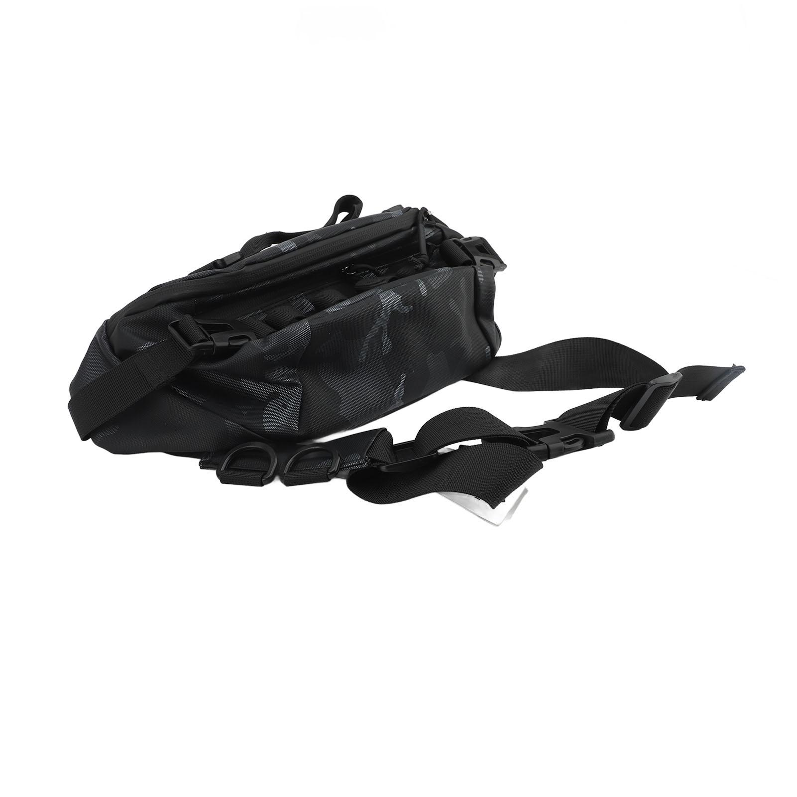 

Рыболовная поясная сумка Ткань Оксфорд Водонепроницаемая Портативная Сумка-пояс для хранения рыболовных снастей для пеших прогулок на открытом воздухе Camouflage