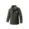 Jacket Men's Spring and Autumn Jacket Casual Sports Lapel Trench Coat Korean Version Trendy Multi-pocket Pure Cotton Jacket