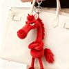 Horse Keychain Plush Toy Backpack Pendant Decoration Year of The Horse Plush Toy New Year's Gifts for Boys and Girls