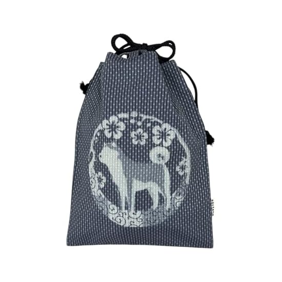 [Edo-ten] Shingen-bukuro / Gassai-bukuro, 100% Cotton, Sashiko Fabric, Drawstring Bag, Goshuin Stamp